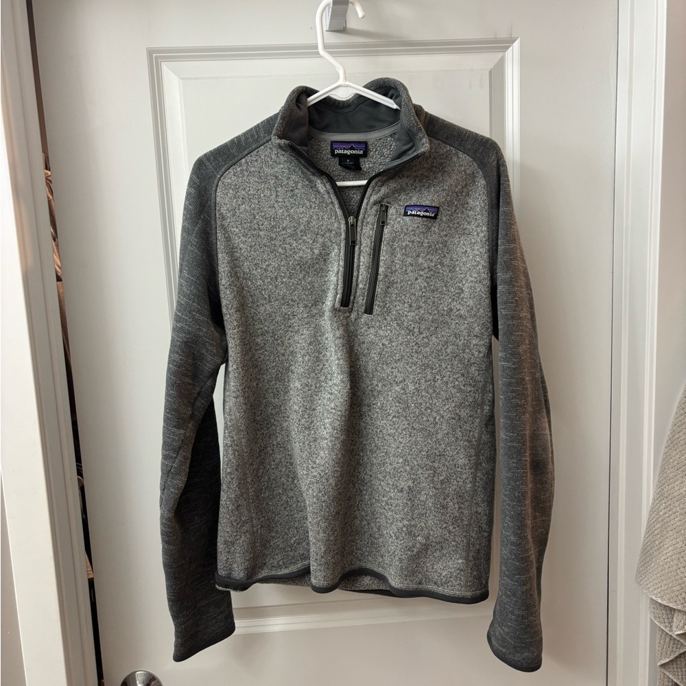 Patagonia Gray Zip Up Sweater